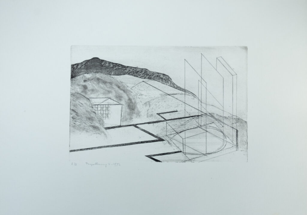 Parzellierung 2, Radierung/Aquatinta, 30 x 20 cm, Auflage 7, 1973