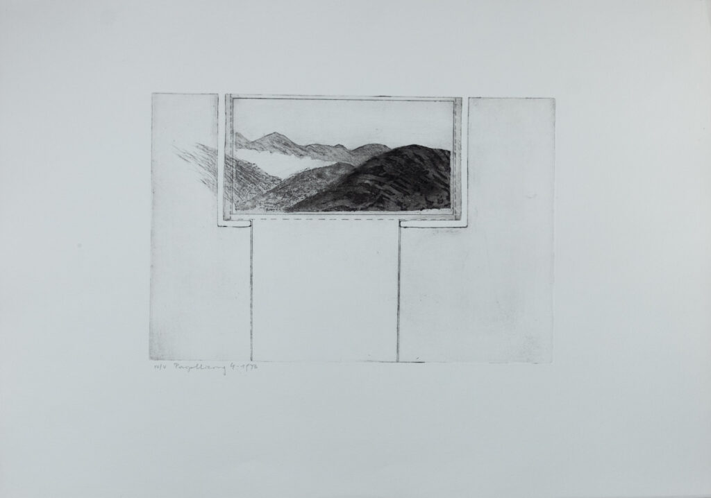 Parzellierung 4, Radierung/Aquatinta, 30 x 20 cm, Auflage 7, 1973