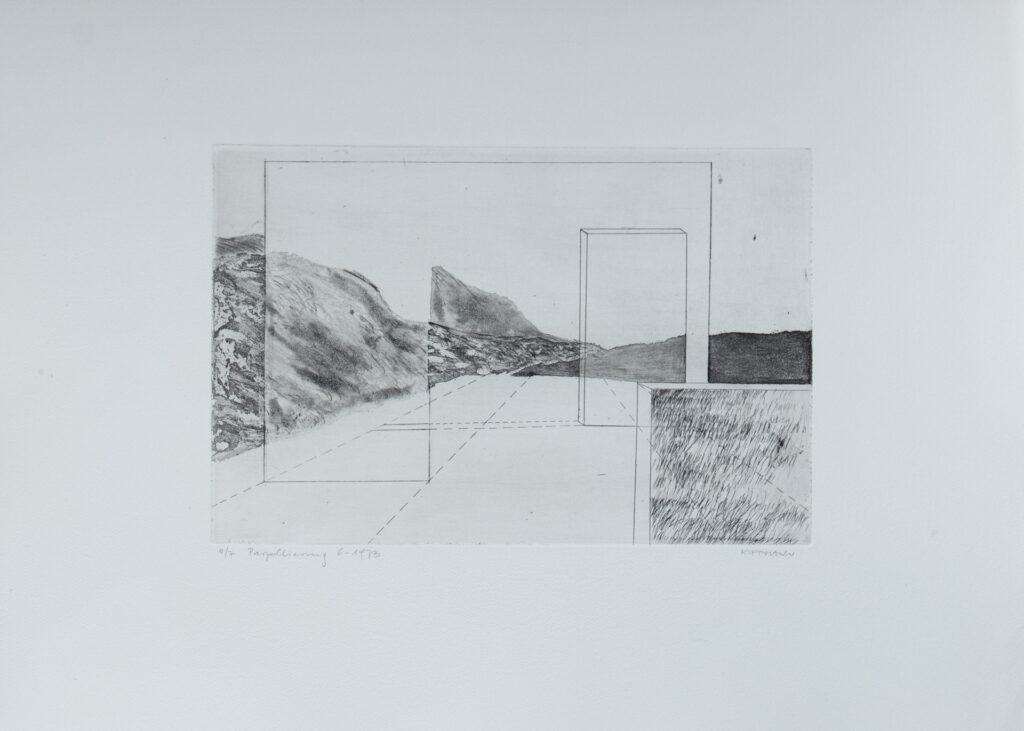 Parzellierung 6, Radierung/Aquatinta, 30 x 20 cm, Auflage 7, 1973
