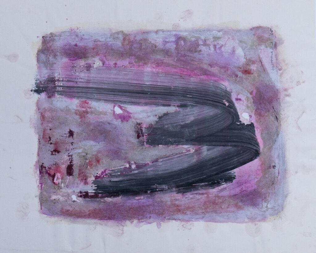 Ohne Titel, Acryl 39 x 32 cm, 1988
