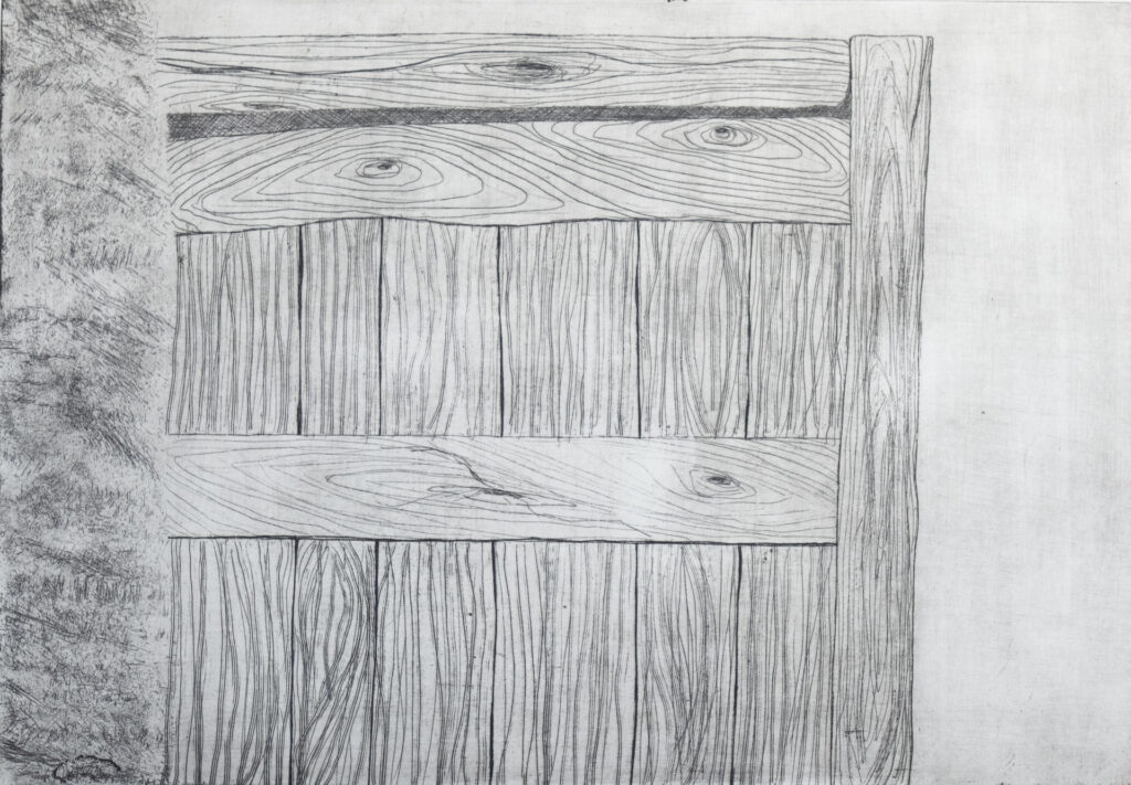 Wand 2, Radierung, 50,5 x 34,5 cm, Auflage 5, 1979