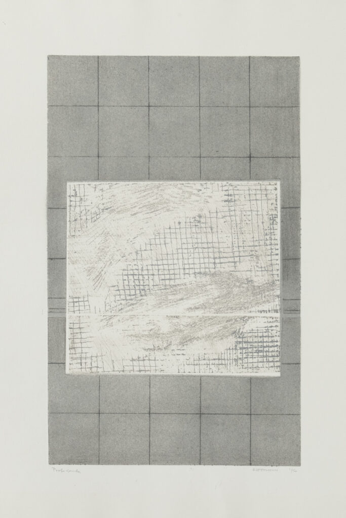 Titel, Radierung, 25 x 41 cm, Auflage 5, 1976