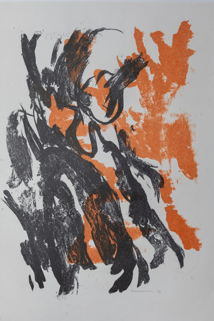 Waldgespräch, Farblitho. 81 x 58 Auflage 3, 1967