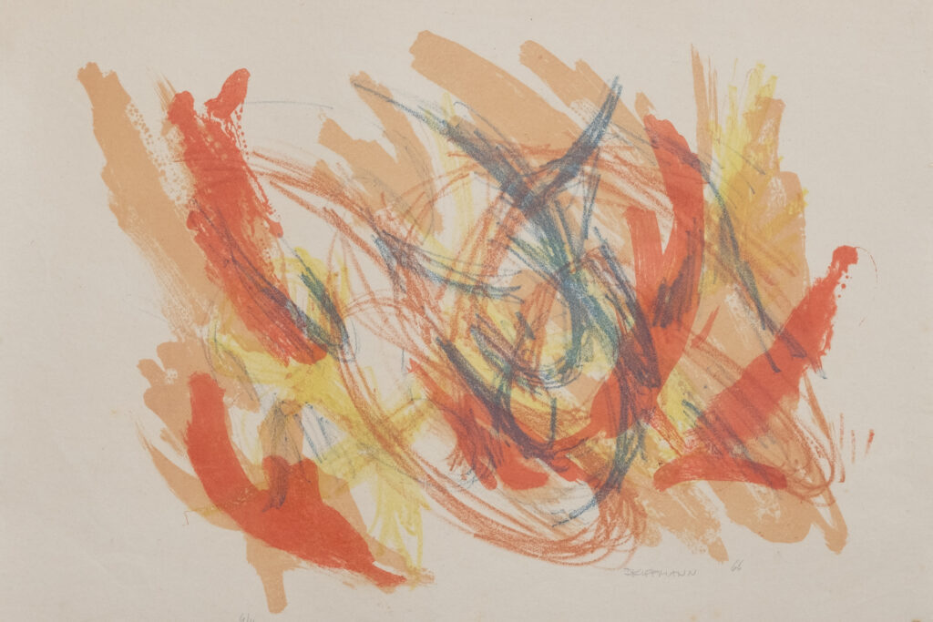 Sommerspiel, Lithografie, 50 x 35 cm, Auflage 11, 1966