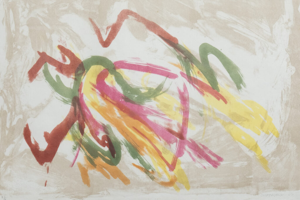 Bewegung, Lithografie, 51 x 36 cm, Auflage 5, 1969