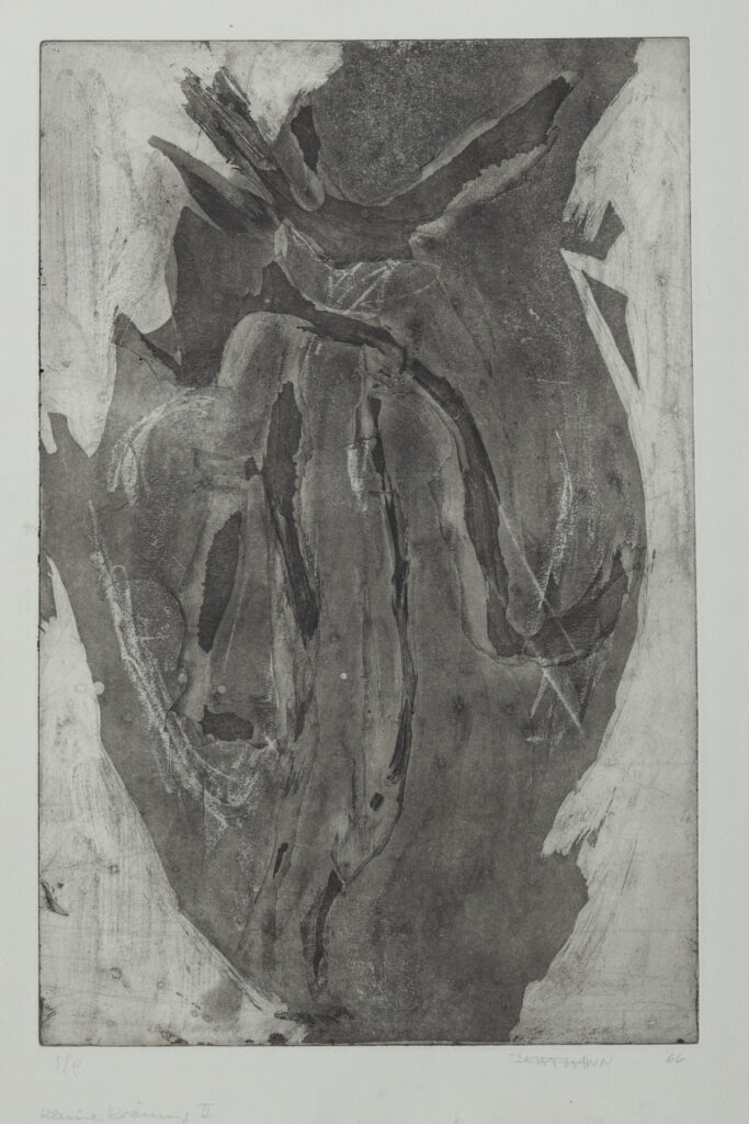 Kleine Krönung, Radierung / Aquatinta, 22 x 33 cm), Auflage 9, 1966
