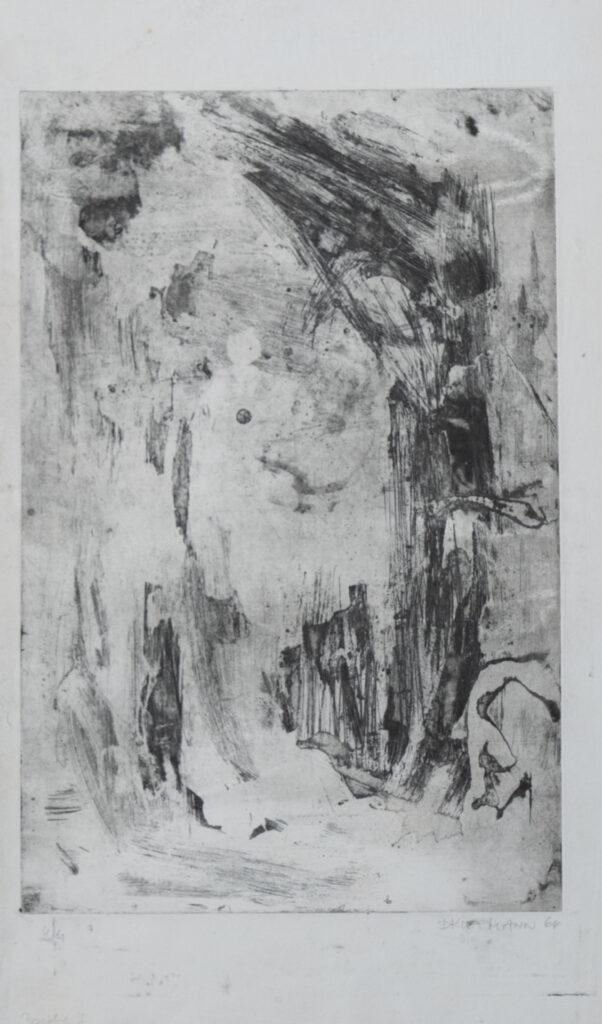 Psyche 1, Radierung, 22 x 33 cm, Auflage 4, 1966