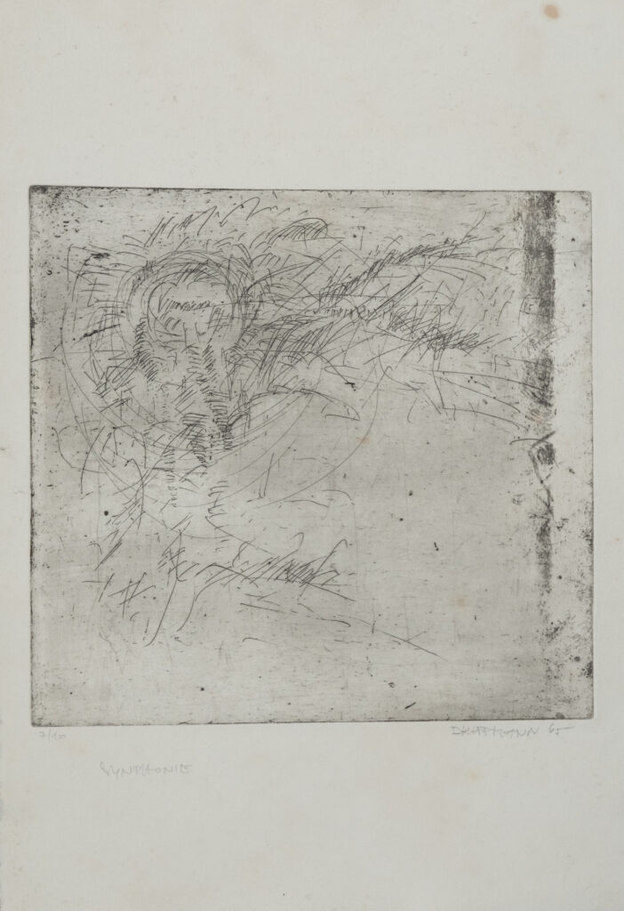 Symphonie, Radierung, 23 x 22 cm, Auflage 10, 1965