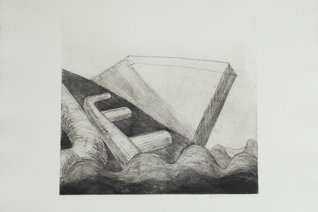 Ohne Titel, Radierung, 34 x 30 cm, Auflage 7, 1970
