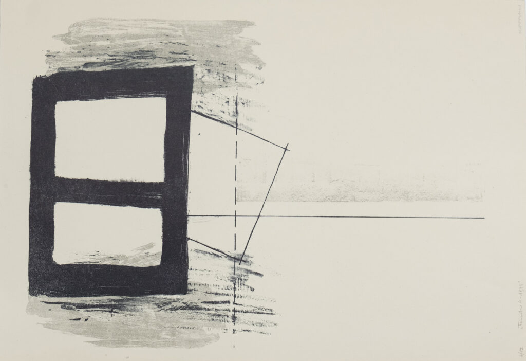 Fenster 4, Litho, 35 x 50 cm, Auflage 12, 1975