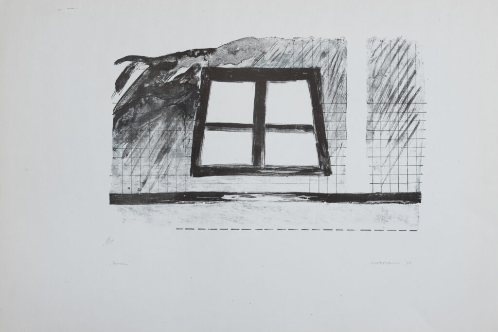 Fenster 3, Litho, 44 x 28 cm, Auflage 8, 1975