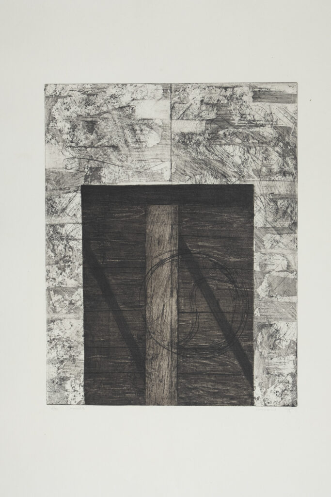 Wand 3, Radierung, 35 x 45 cm, Auflage 10, 1979