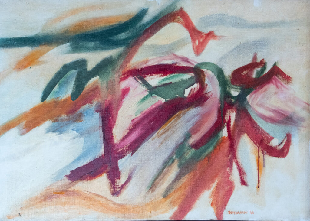 Landschaft, Öl auf Leinwand, 71 x 50 cm, 1966