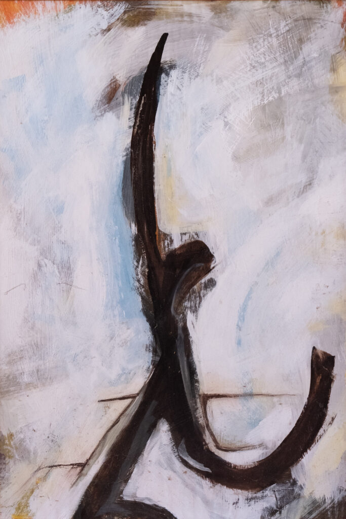 Ohne Titel, Acryl auf Spanplatte, 69 x 99 cm, 1988