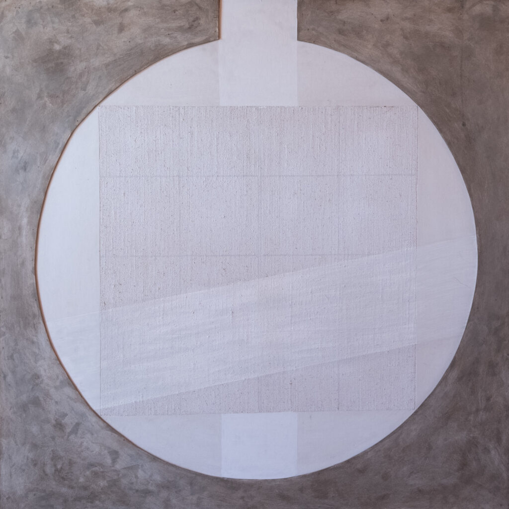 Bild 37, Acryl/Mischtechnik auf Holz, Spanplatte, 141 x 141 cm, 1976/77