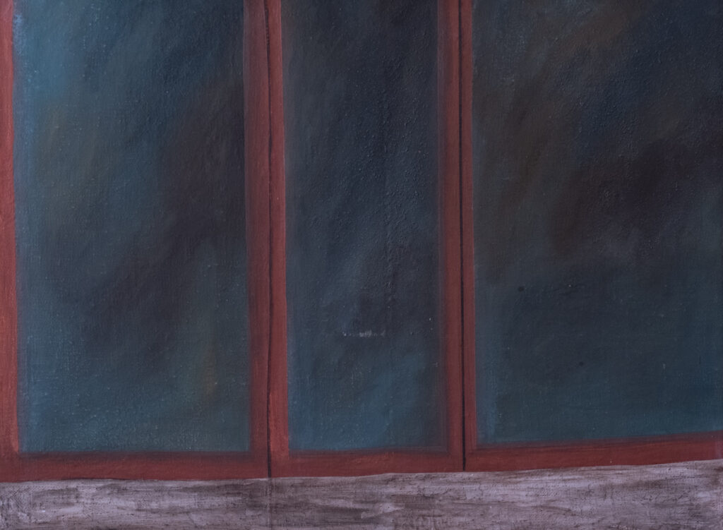 Wand, Acryl auf Leinwand, 122 x 90 cm, 1979