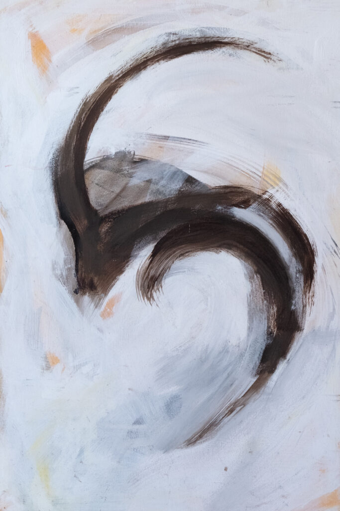 Chi, Acryl auf Leinwand, 82 x 123 cm, 1988