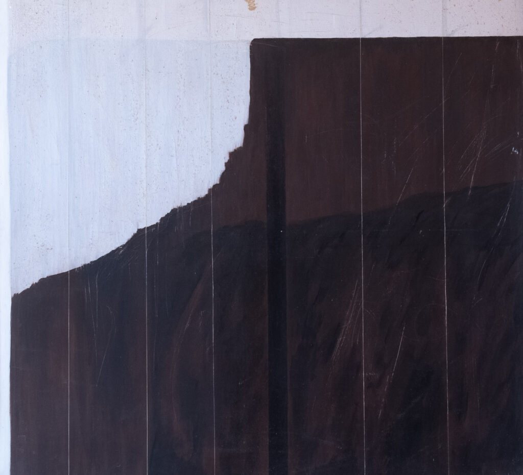 Ohne Titel, Acryl auf Leinwand, 150 x 138 cm, 1977
