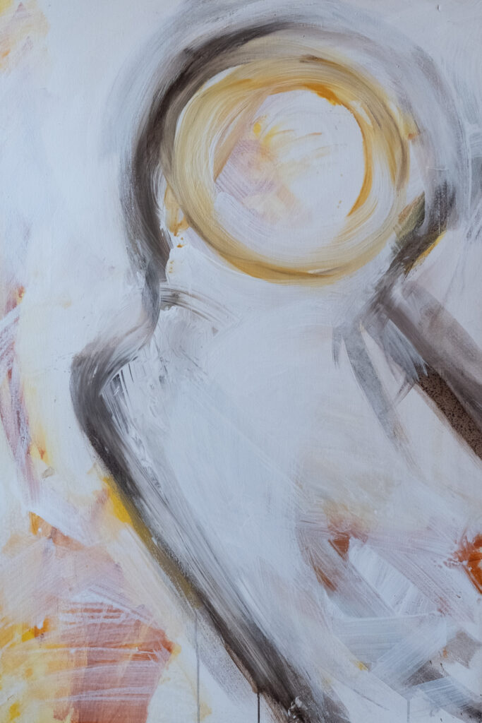 Ohne Titel, Acryl auf Leinwand, 82 x 122 cm, 1988